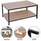 Coffee Table Rectangular Tea Table w/Storage Shelf Durable Cozy.